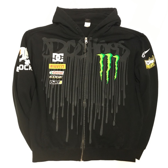 DC Other - DC men’s zip sweatshirt hoodie size Medium black